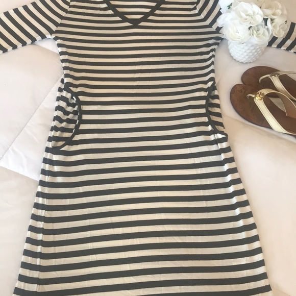 Women’s Striped Dress with hip pockets New - Picture 5 of 7